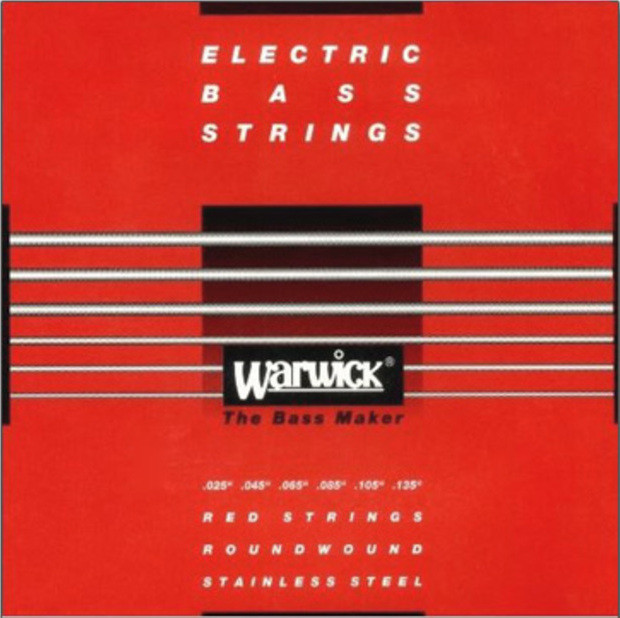 Warwick 42401 M 6 Red Label струны для 6-струнного баса 25-135, сталь