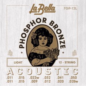 La Bella 7GP12L комплект струн для акустической 12-струнной гитары (11-50)