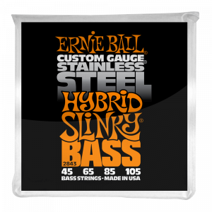 Струны для бас-гитары Ernie Ball 2843 Hybrid Slinky Bass Stainless Steel 45-105