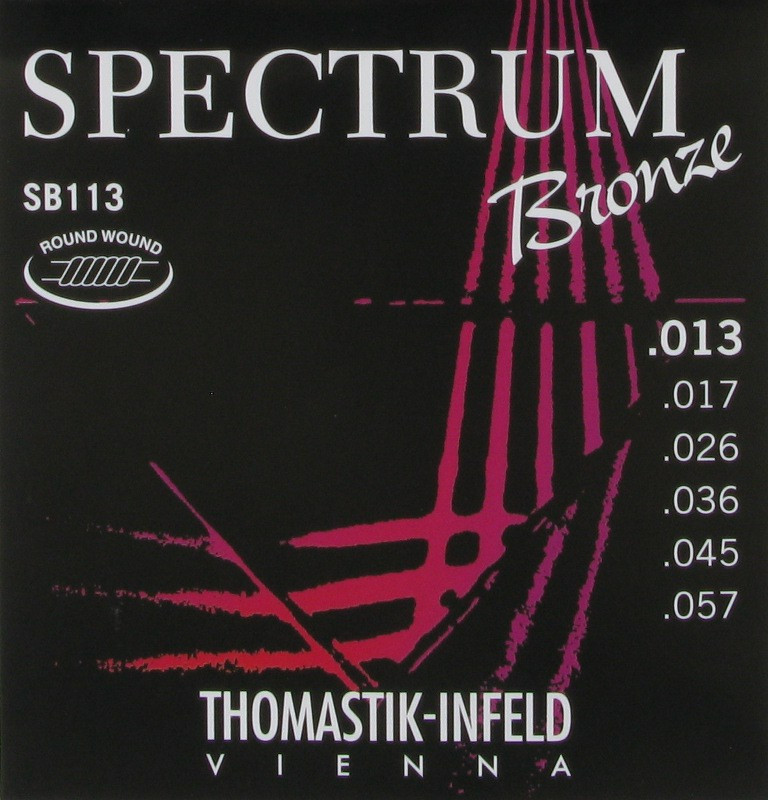 Струны для акустической гитары Thomastik SB113 Spectrum Bronze 13-57