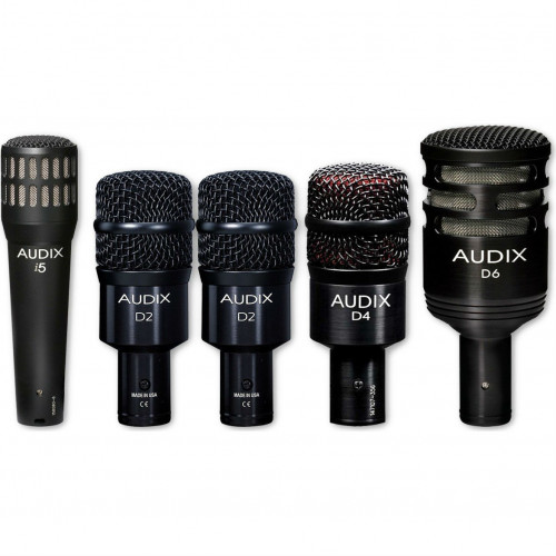 Audix DP 5A комплект из 5 микрофонов для ударных: D6, i5, D4, 2 x D2s, кейс