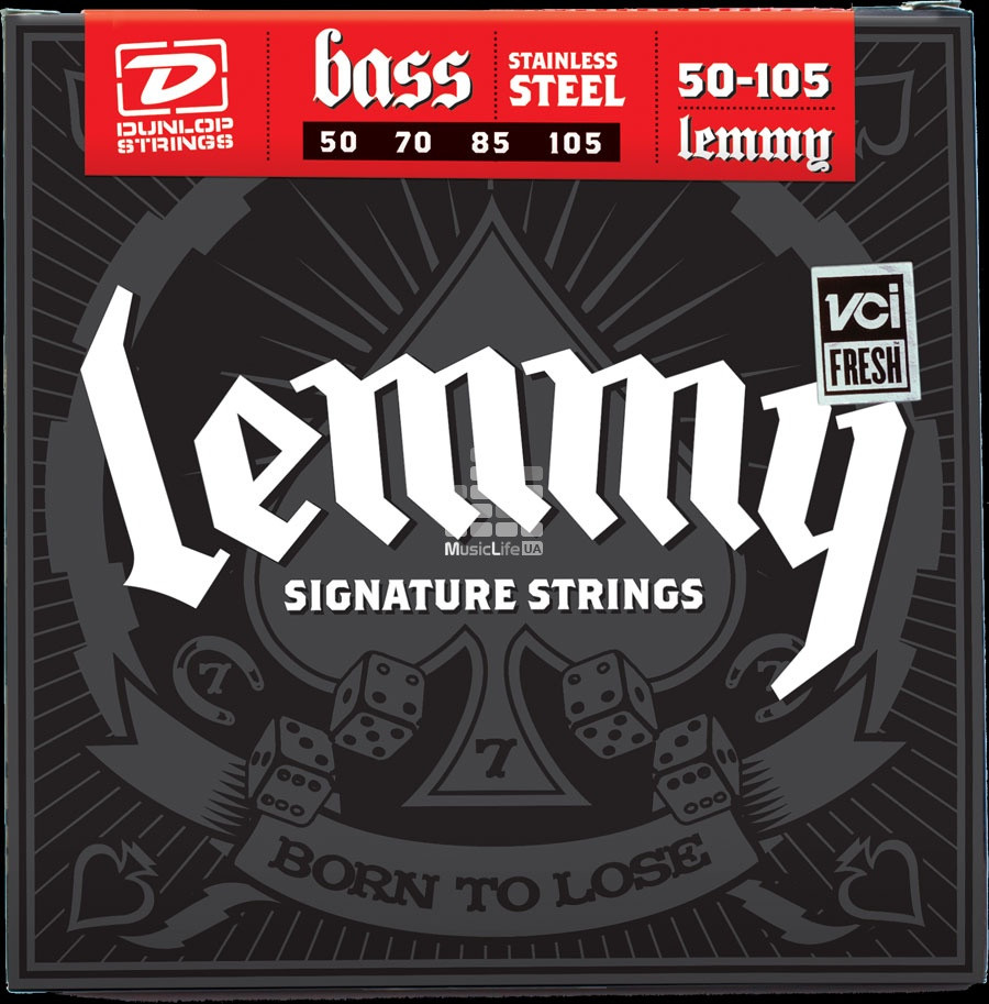 ​Струны для бас-гитары Dunlop 50-105 LKS Lemmy Signature​