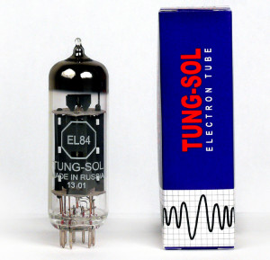 Лампа Tung-Sol EL84 подобранные в пару/четвёрку для усилителя мощности