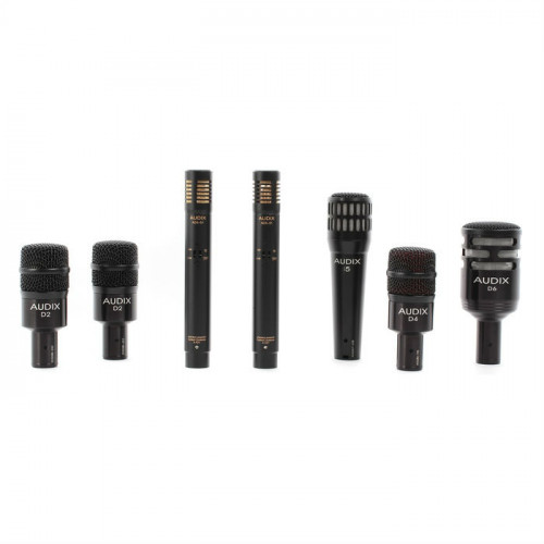 Audix DP7 комплект из 7 микрофонов для ударных: i5, D6, D4, 2 x D2S, 2 x ADX51, кейс