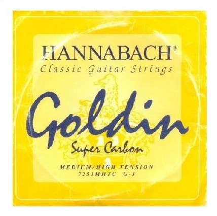 Одиночная струна для классической гитары Hannabach 7253MHTC Goldin 4/4 G/соль