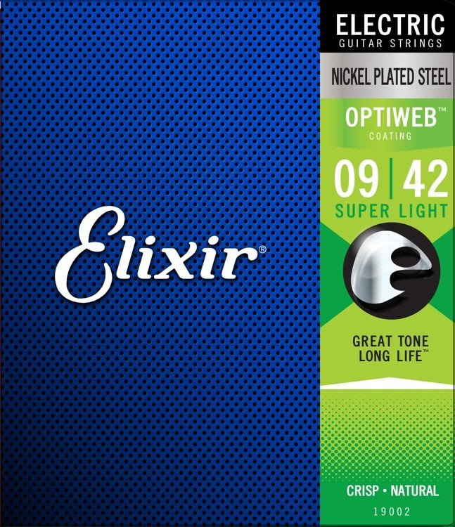 ​Струны для электрогитары Elixir 19002 Optiweb 9-42 Super Light