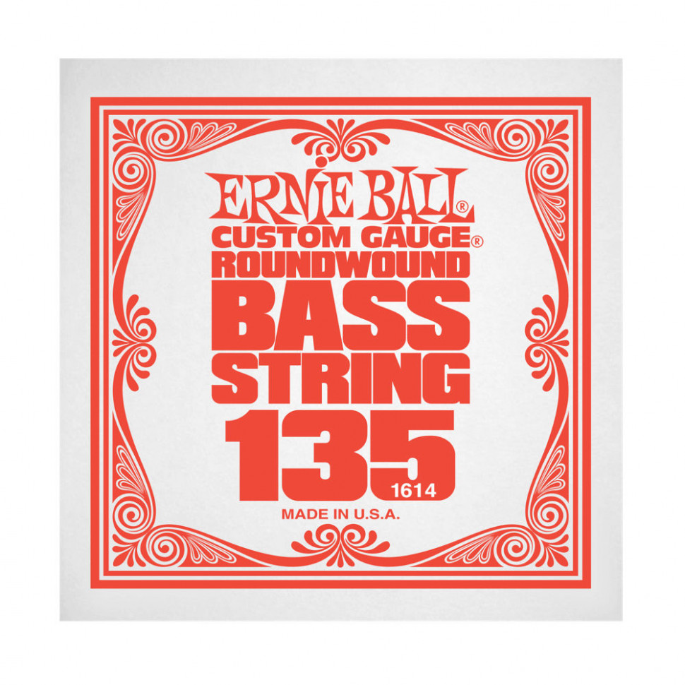 Ernie Ball 1614 струна для бас-гитары, никель, калибр .135