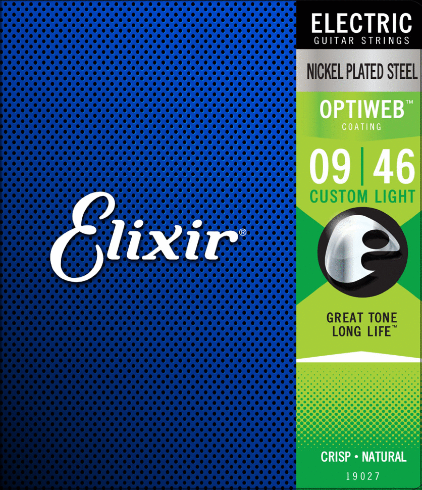 ​Струны для электрогитары Elixir 19027 Optiweb 9-46 Custom Light