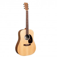 Martin D-X2E-01 электроакустическая гитара, дредноут, Fishman MX, цвет натуральный, чехол в комплекте