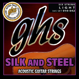 GHS 345 Silk&Steel струны для акустической гитары 10-42