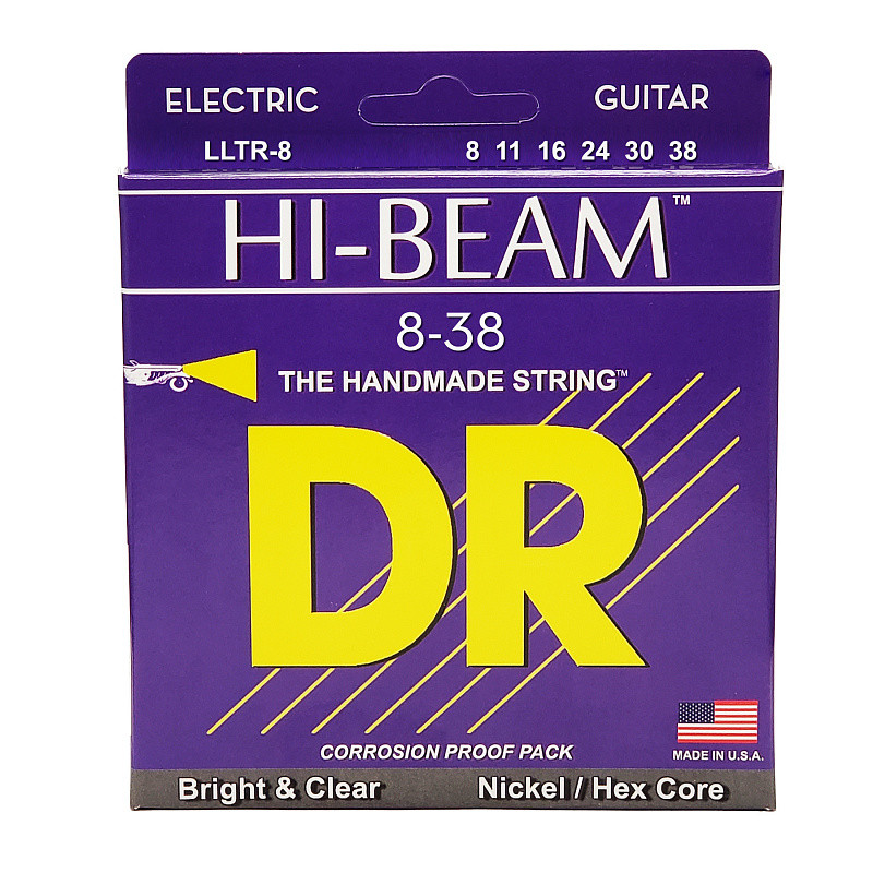 DR LLTR-8 HI-BEAM струны для электрогитары 8-38