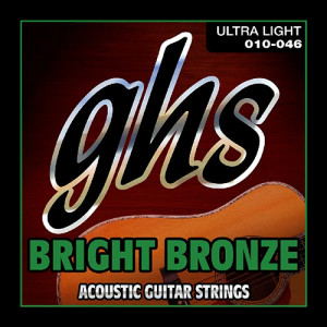 GHS BB10U Bright Bronze струны для акустической гитары, 10-46