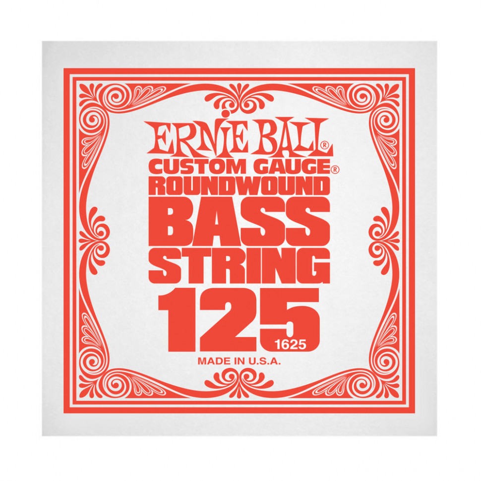 Ernie Ball 1625 струна для бас-гитары, никель, калибр .125