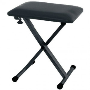Gewa Keyboard Bench Silver Black стул для синтезатора Х-образный, складной, черный