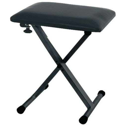 Gewa Keyboard Bench Silver Black стул для синтезатора Х-образный, складной, черный