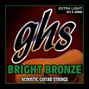 GHS BB20X Bright Bronze струны для акустической гитары, 11-50