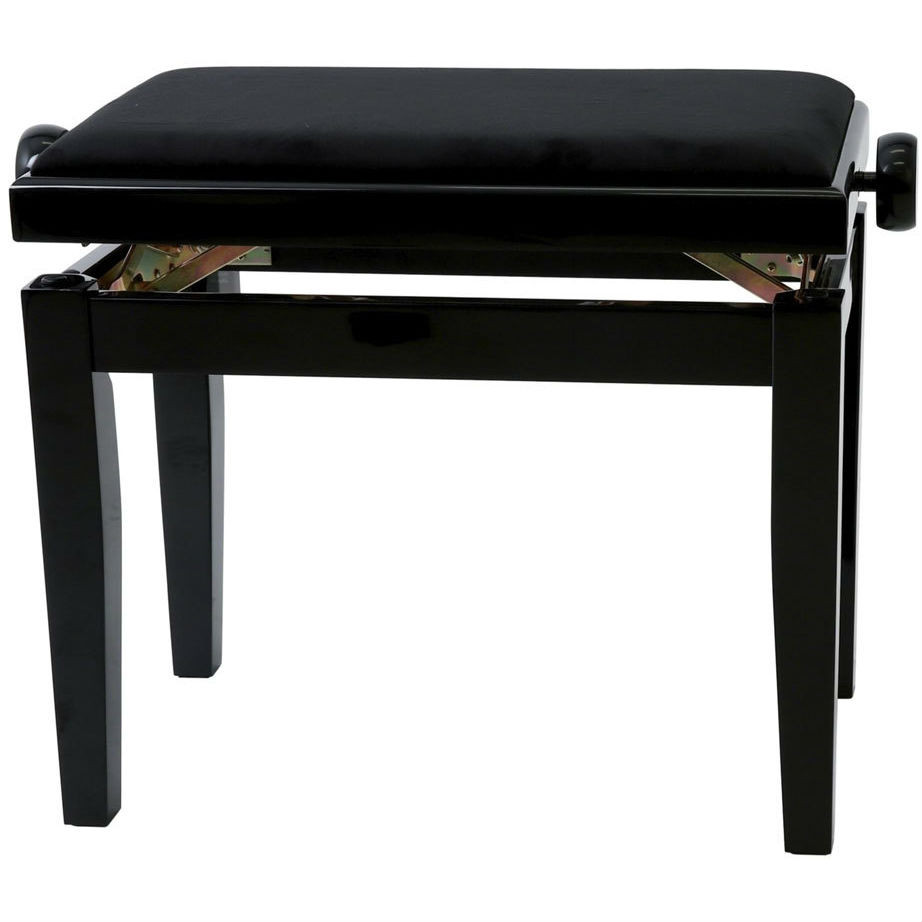 Gewa Piano Bench Deluxe Black Highgloss банкетка черная глянцевая прямые ножки верх черный