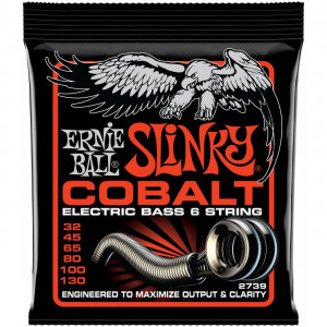 Ernie Ball 2739 Cobalt Bass Slinky струны для 6-струнной бас-гитары (32-130)