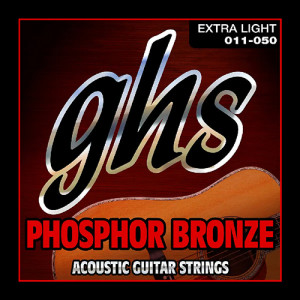 GHS S315 Phosphor Bronze набор струн для акустической гитары, 11-50