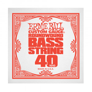 Ernie Ball 1640 струна для бас-гитары, никель, калибр .040