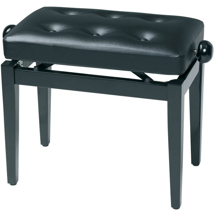 Gewa Piano Bench Deluxe Black Highgloss банкетка черная глянцевая сиденье искуственная кожа