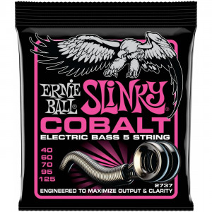 Ernie Ball 2737 Cobalt Bass Super Slinky струны для 5-струнной бас-гитары (40-125)