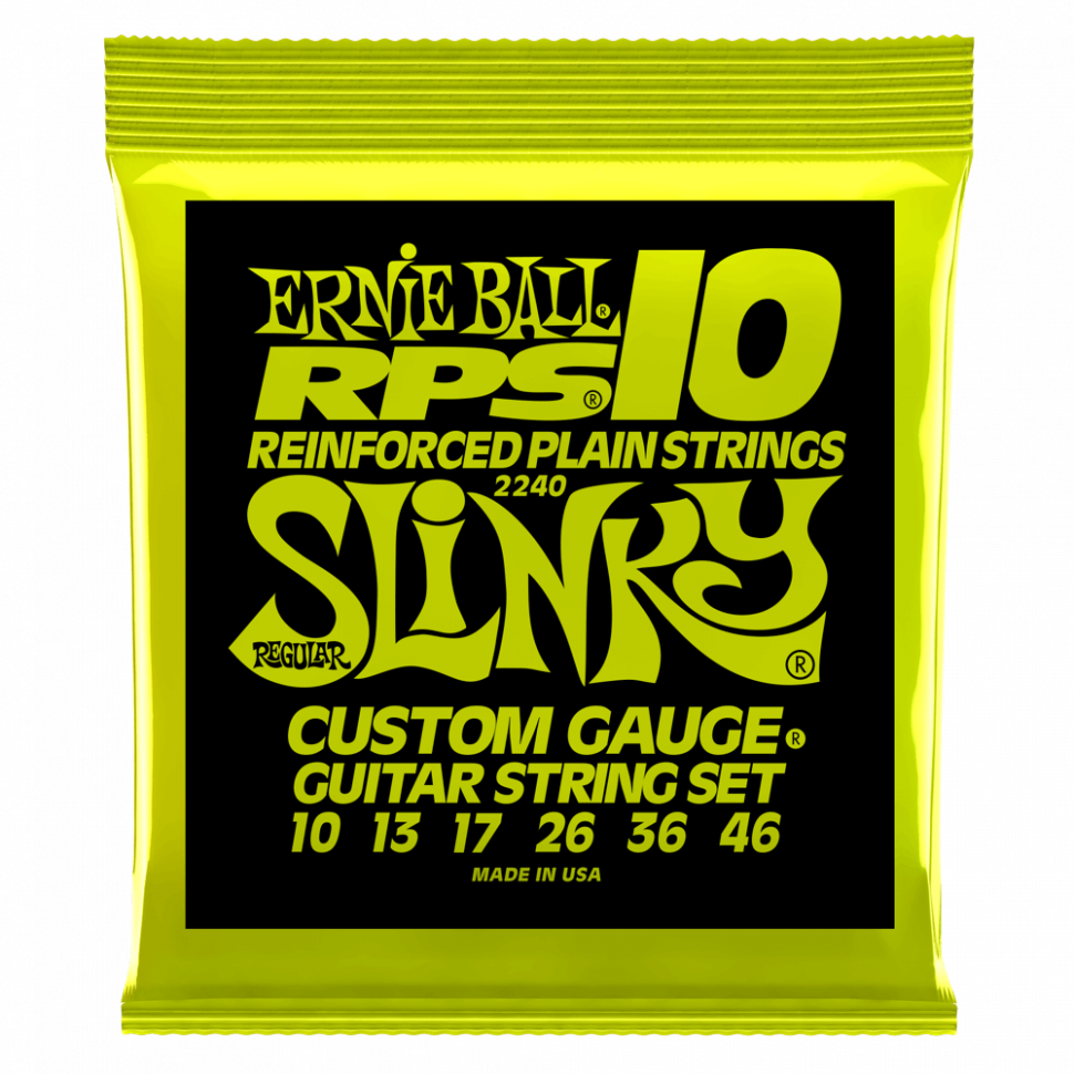 Струны для электрогитары Ernie Ball 2240 Regular Slinky RPS 10-46