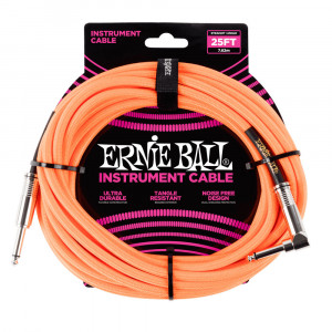 Ernie Ball 6067 кабель инструментальный, прямой-угловой джеки, 7,62м