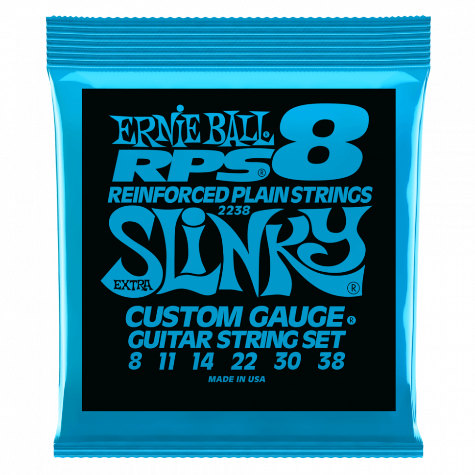 Струны для электрогитары Ernie Ball 2238 Extra Slinky RPS 8-38
