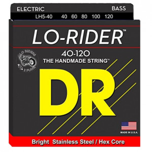 DR LH5-40 LO-RIDER™ - струны для 5-струнной бас-гитары, нержавеющая сталь, 40 - 120