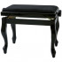 Gewa Piano Bench Deluxe Classic Black Matt банкетка черная матовая гнутые ножки верх черный