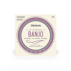 D'Addario EJ57 - комплект струн для 5 струнного банджо 11-12-13-22-11