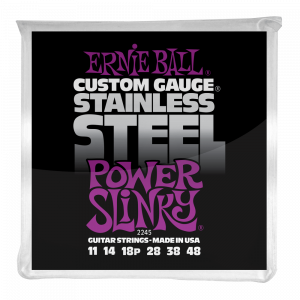 Струны для электрогитары Ernie Ball 2245 Power Slinky Stainless Steel 11-48