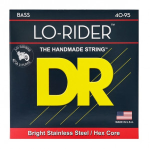 DR LLH-40 LO-RIDER™ - струны для 4-струнной бас-гитары, нержавеющая сталь, 40 - 95