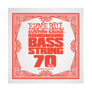 Ernie Ball 1670 струна для бас-гитары, никель, калибр .070