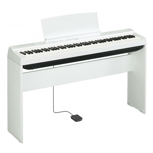 Yamaha P-125WH электропиано, 88 клавиш, GHS, 192 полифония, 24 тембра, 20 ритмов, Smart Pianist 