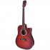Oscar Schmidt OD50CERDB электроакустическая гитара, цвет красный бёрст