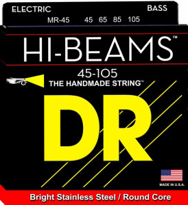 DR Strings MR-45 HI-BEAM Stainless Steel 45-105 струны для бас-гитары