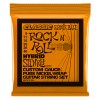 Струны для электрогитары Ernie Ball 2252 Hybrid Slinky Classic Rock N Roll Pure Nickel 9-46