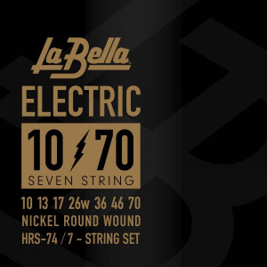 ​Струны для электрогитары La Bella HRS-74 Hard Rockin Steel 10-70