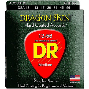 DR Strings DSA-13 Dragon Skin Acoustic 13-56 Medium-Heavy cтруны для акустической гитары