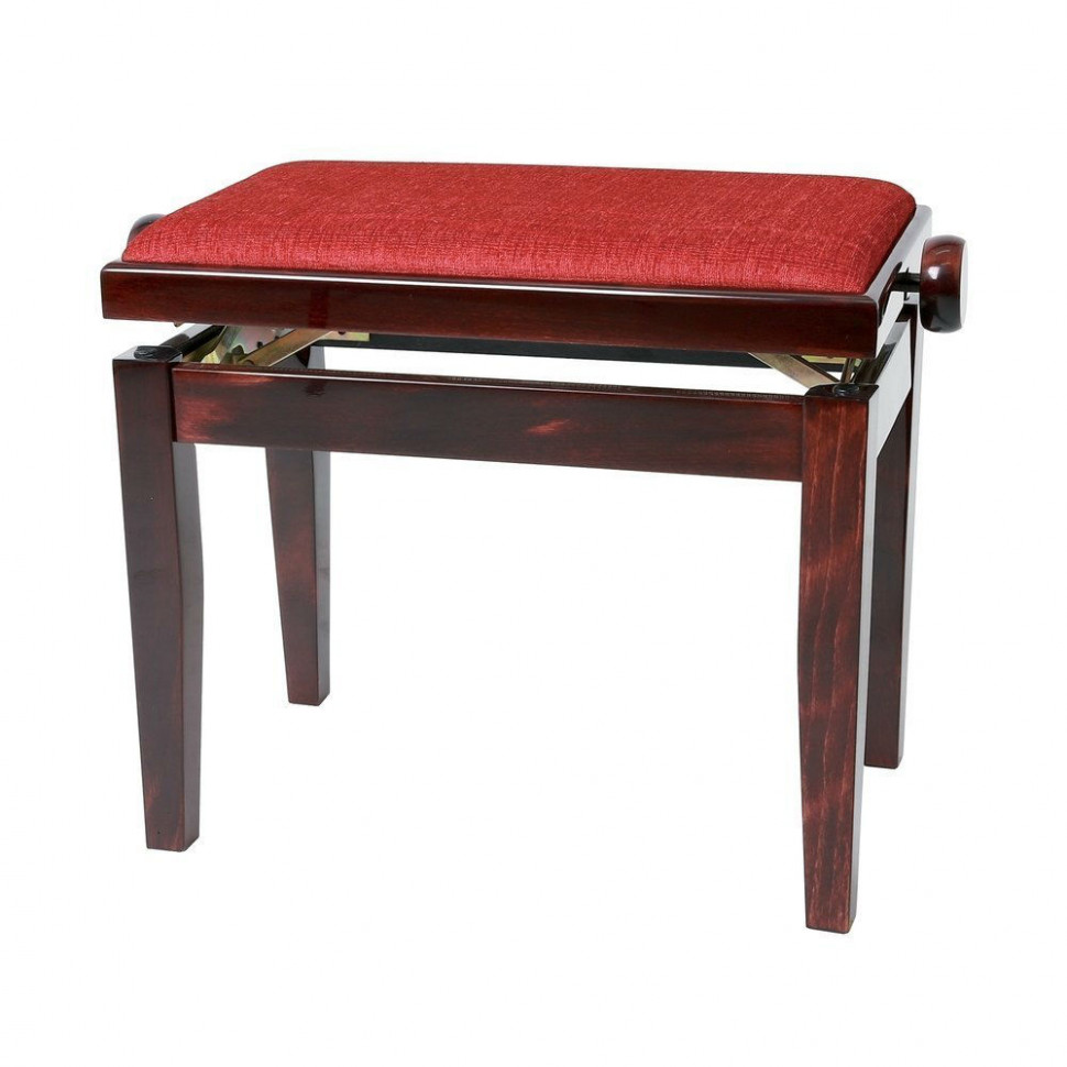 Gewa Piano Bench Deluxe Mahogany Highgloss банкетка красное дерево глянцевая прямые ножки верх бордо