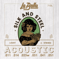 La Bella 710L Silk and Steel комплект струн для акустической гитары (11-51)