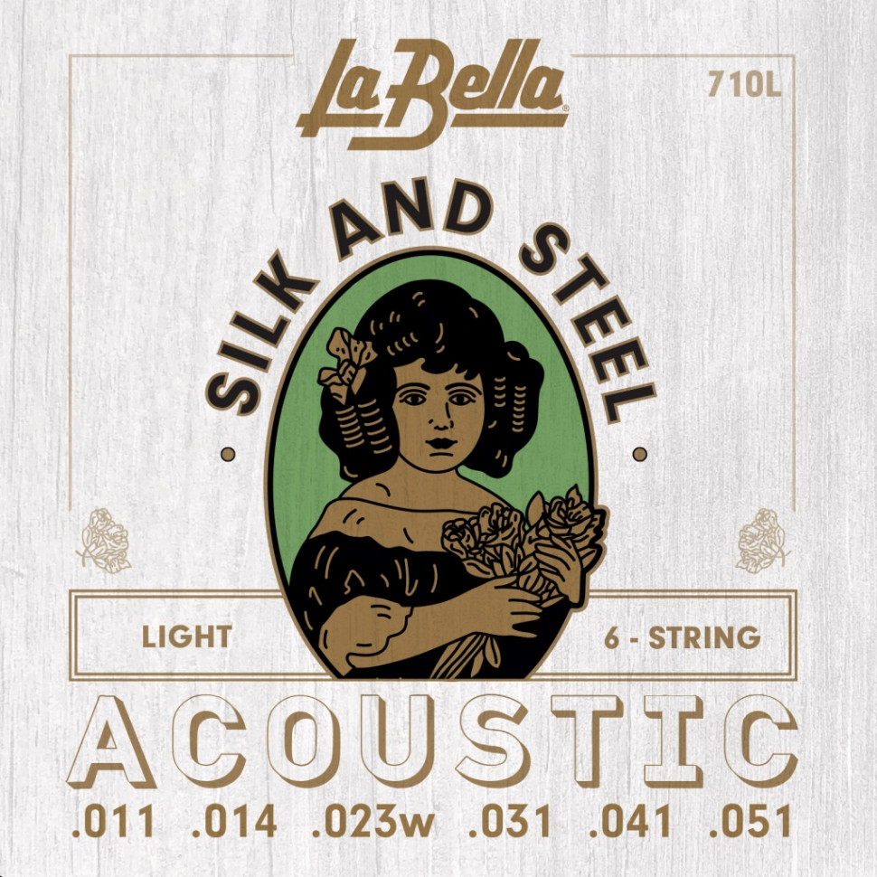 La Bella 710L Silk and Steel комплект струн для акустической гитары (11-51)