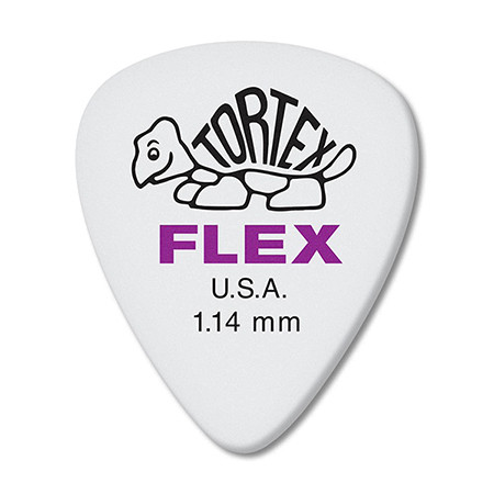 Dunlop 428P1.14 Tortex Flex медиаторы, 12 шт, толщина 1,14 мм