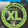 Струны для бас-гитары D'Addario EXL165-6 Custom Light 6-String Nickel Wound 32-135