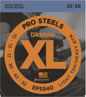 Струны для электрогитары D'Addario EPS540 Pro Steels Light Top Heavy Bottom 10-52