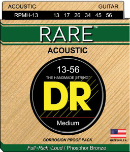 DR Strings RPMH-13 Rare Phosphor Bronze Acoustic 13-56 Med-Heavy струны для акустической гитары