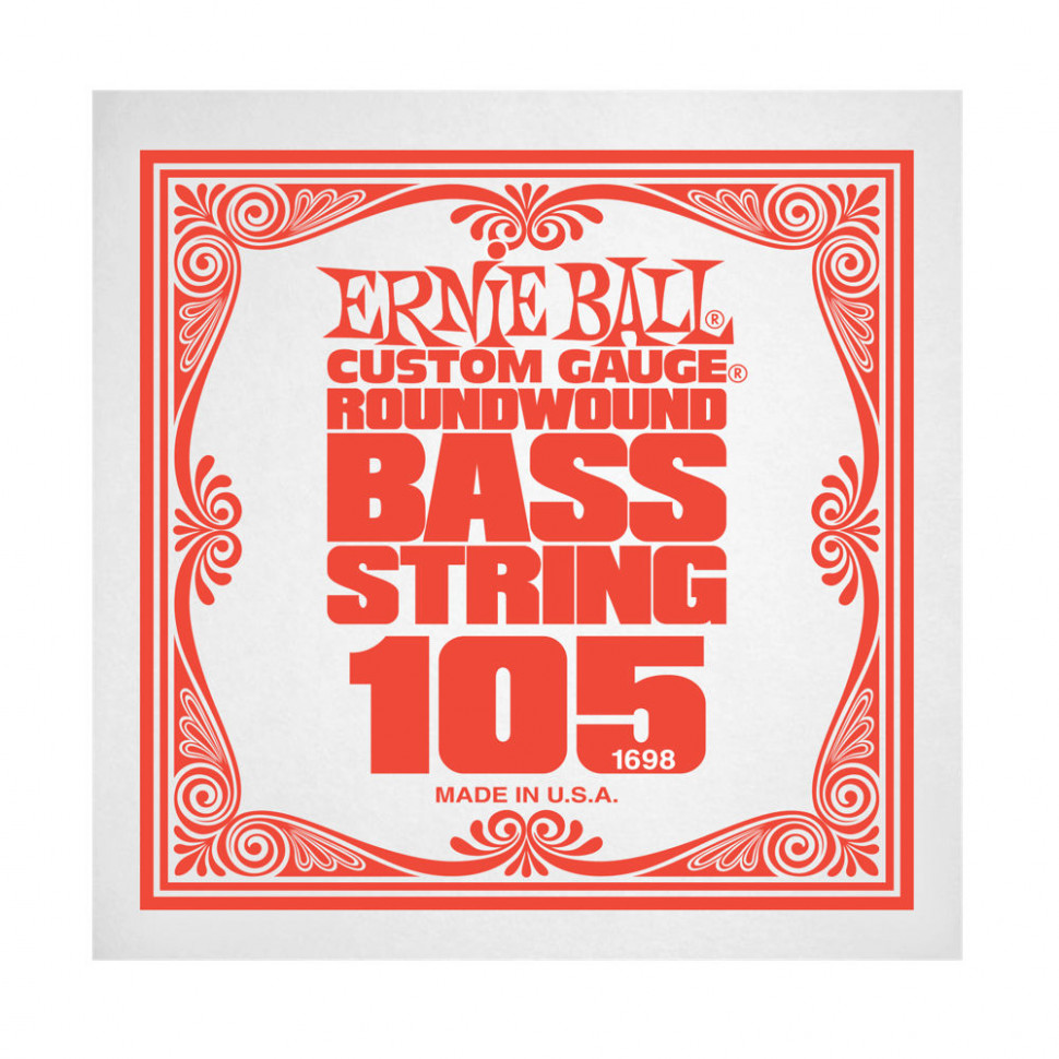 Ernie Ball 1698 струна для бас-гитары, никель, калибр .105