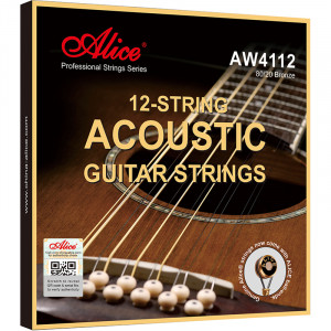 Alice AW4112-SL комплект струн для 12-струнной акустической гитары (10-47)